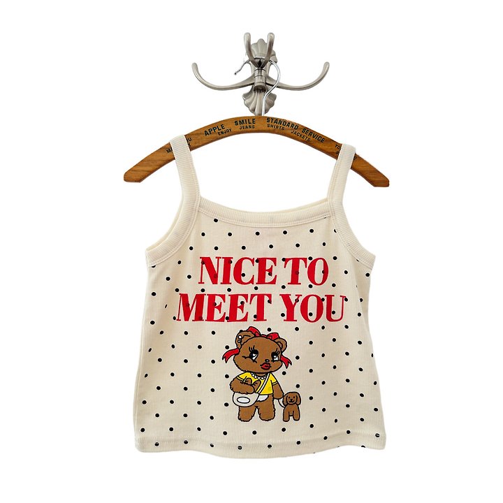Apple Smile - Korean Children Fashion - #littlefashionista - NICE Sleeveless Top - 8