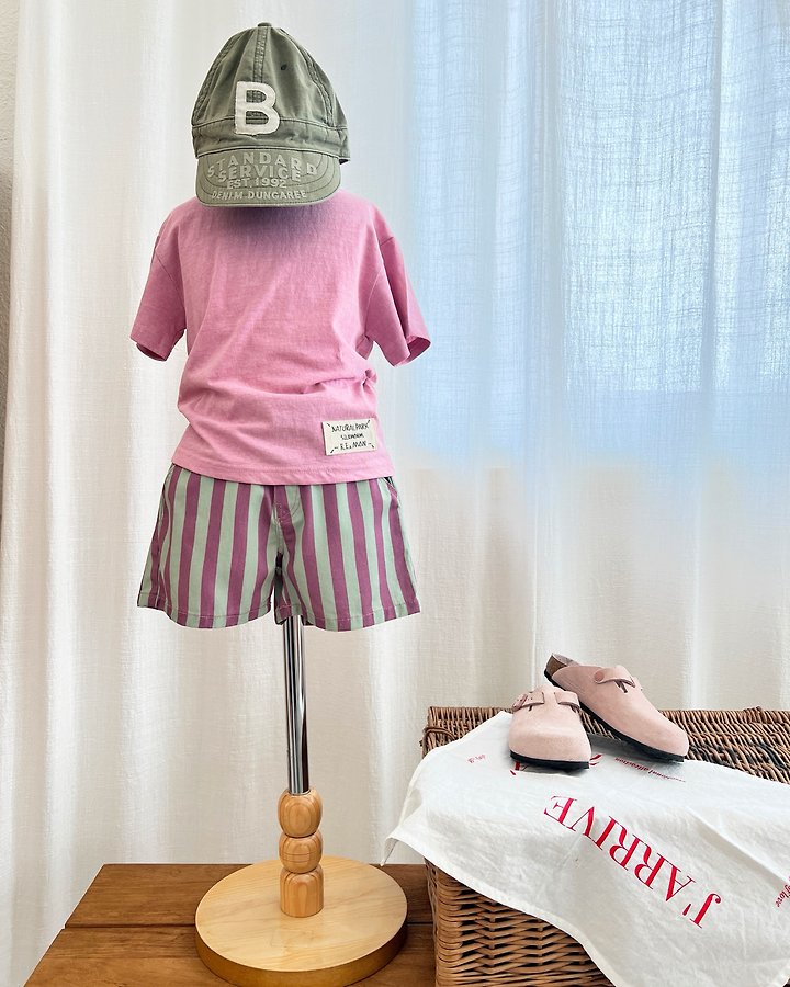 Apple Smile - Korean Children Fashion - #littlefashionista - Border Stripe Pants - 3