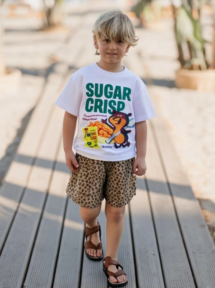 Apple Smile - Korean Children Fashion - #littlefashionista - Cheetah Pants - 2