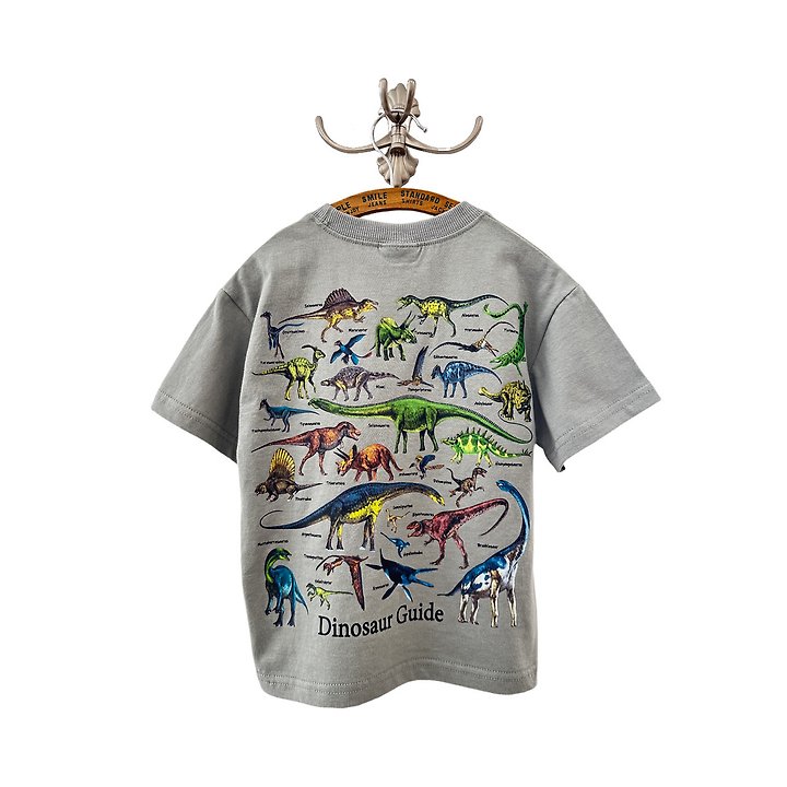 Apple Smile - Korean Children Fashion - #magicofchildhood - Dinosaur Tee - 12