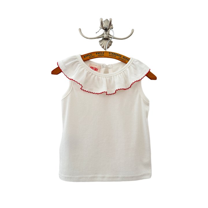 Apple Smile - Korean Children Fashion - #magicofchildhood - Pincot Sleeveless Tee - 8