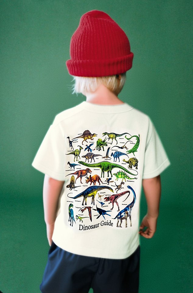 Apple Smile - Korean Children Fashion - #stylishchildhood - Dinosaur Tee