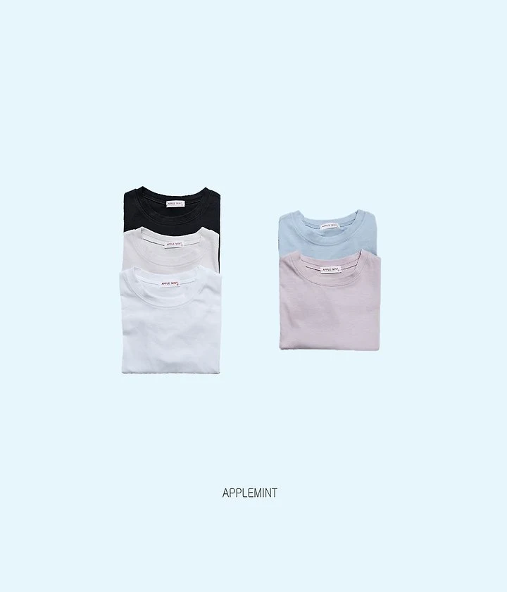 Applemint - Korean Children Fashion - #Kfashion4kids - Basic Single Tee - 3