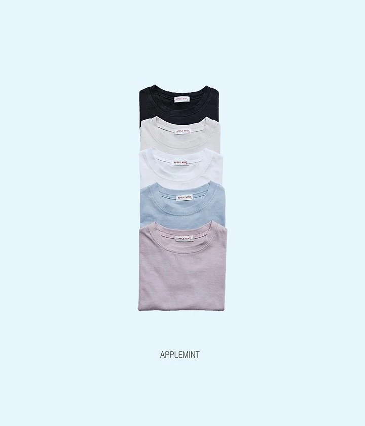 Applemint - Korean Children Fashion - #designkidswear - Basic Single Tee - 11