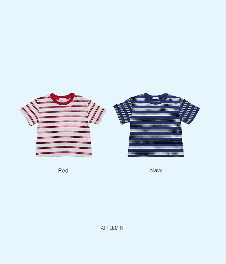 Applemint - Korean Children Fashion - #designkidswear - Marine Stripe Tee - 3