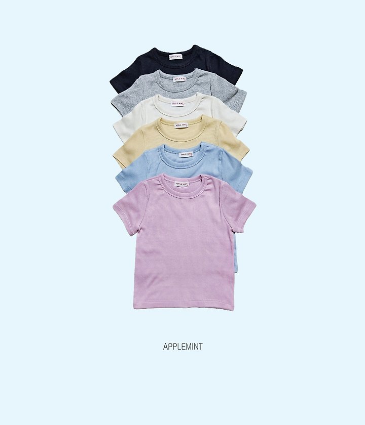 Applemint - Korean Children Fashion - #magicofchildhood - Fine Rib Tee