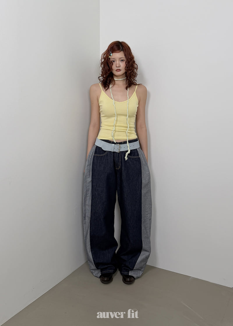 Auver_Fit - Korean Women Fashion - #momslook - Vintage Cut Denim Pants - 11