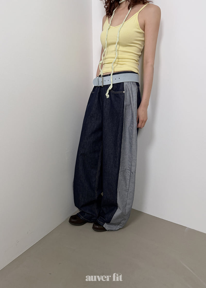 Auver_Fit - Korean Women Fashion - #momslook - Vintage Cut Denim Pants - 12