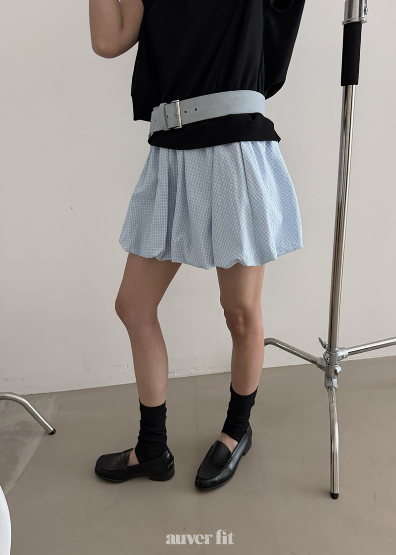 Auver_Fit - Korean Women Fashion - #momslook - Checked Pumpkin Mini Skirt - 3