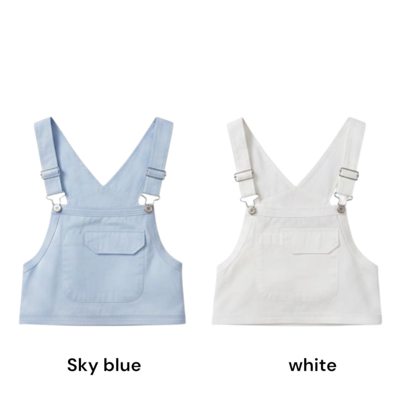 Auver_Fit - Korean Women Fashion - #momslook - Apron Overall Sleeveless Top - 12