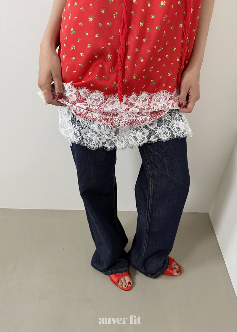 Auver_Fit - Korean Women Fashion - #momslook - Rose Lace One-piece - 10