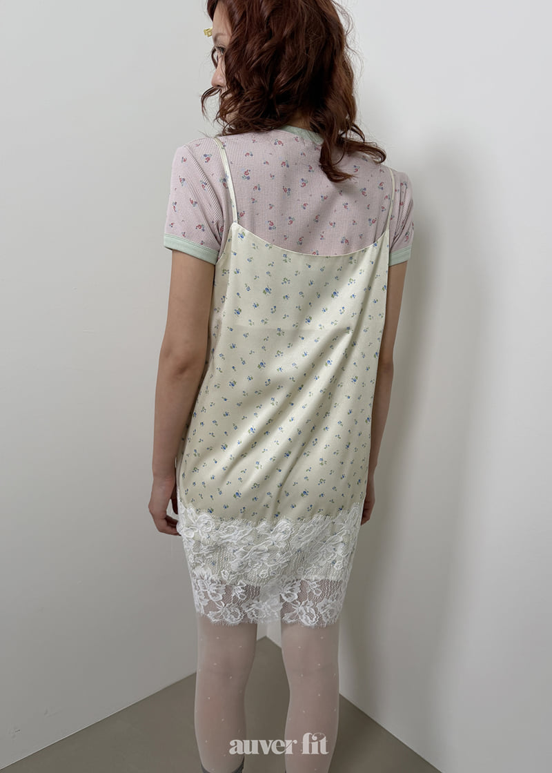 Auver_Fit - Korean Women Fashion - #momslook - Rose Lace One-piece - 6