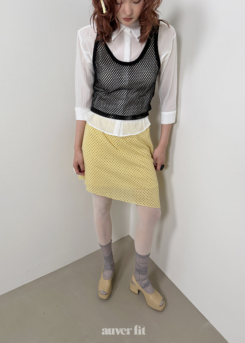 Auver_Fit - Korean Women Fashion - #momslook - Under Dot Skirt - 3