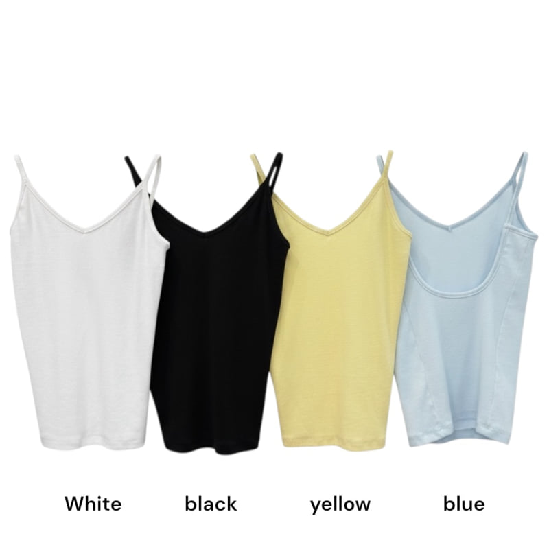 Auver_Fit - Korean Women Fashion - #momslook - Backless Low Sleeveless Top - 12