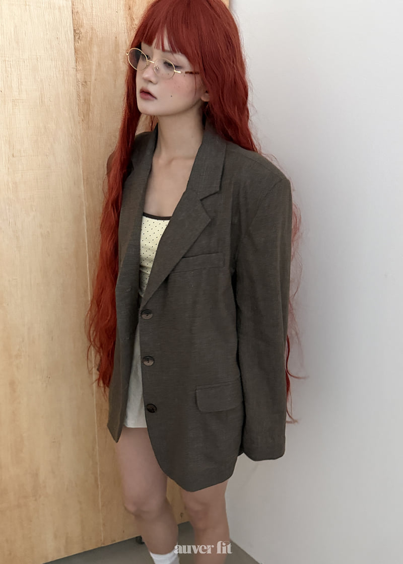 Auver_Fit - Korean Women Fashion - #momslook - Summer Linen Jacket