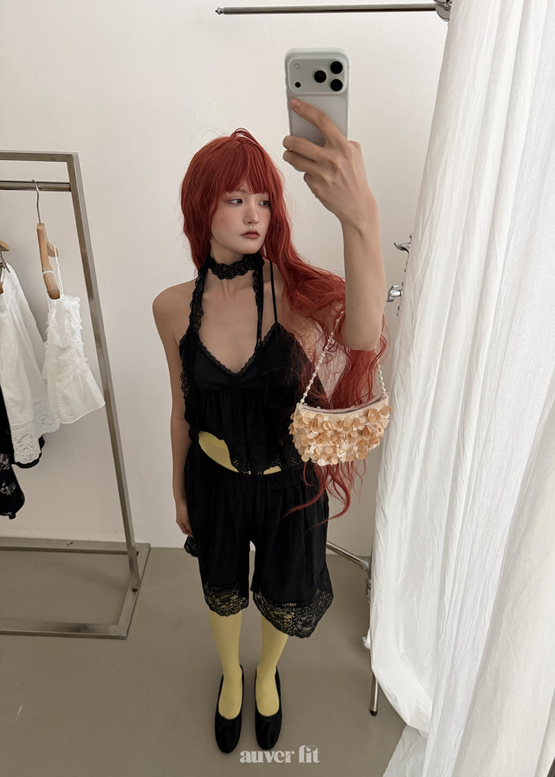 Auver_Fit - Korean Women Fashion - #momslook - May Lace Top Sleeveless - 10