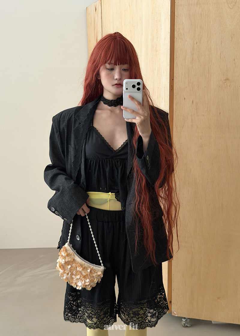Auver_Fit - Korean Women Fashion - #momslook - May Lace Top Sleeveless - 8