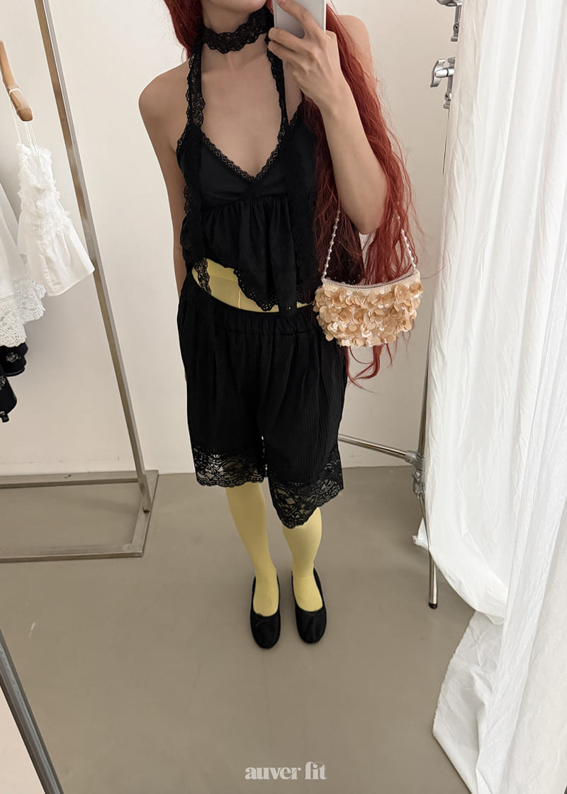 Auver_Fit - Korean Women Fashion - #momslook - May Lace Top Sleeveless - 9