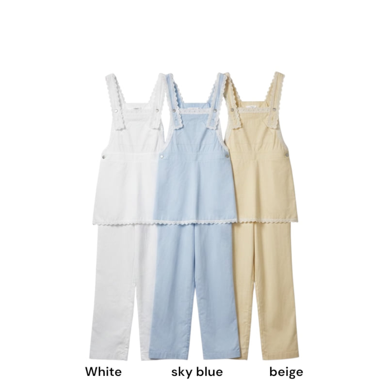 Auver_Fit - Korean Women Fashion - #momslook - Overall One-Piece Pants - 12