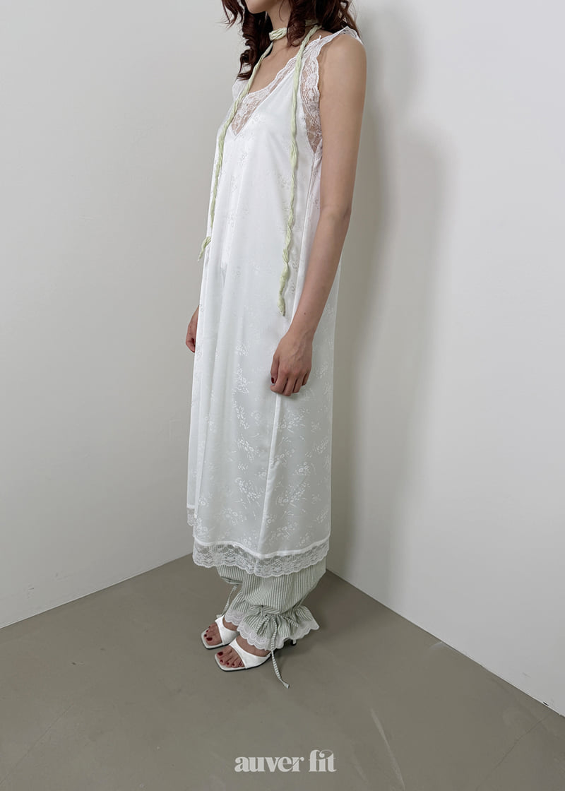 Auver_Fit - Korean Women Fashion - #momslook - Slip Long One-piece - 10