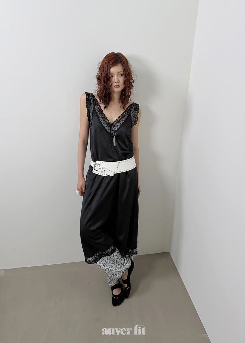 Auver_Fit - Korean Women Fashion - #momslook - Slip Long One-piece - 6