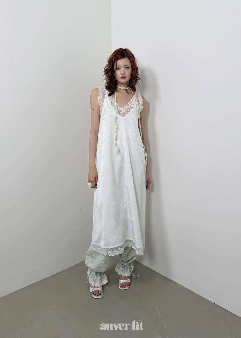 Auver_Fit - Korean Women Fashion - #momslook - Slip Long One-piece - 8