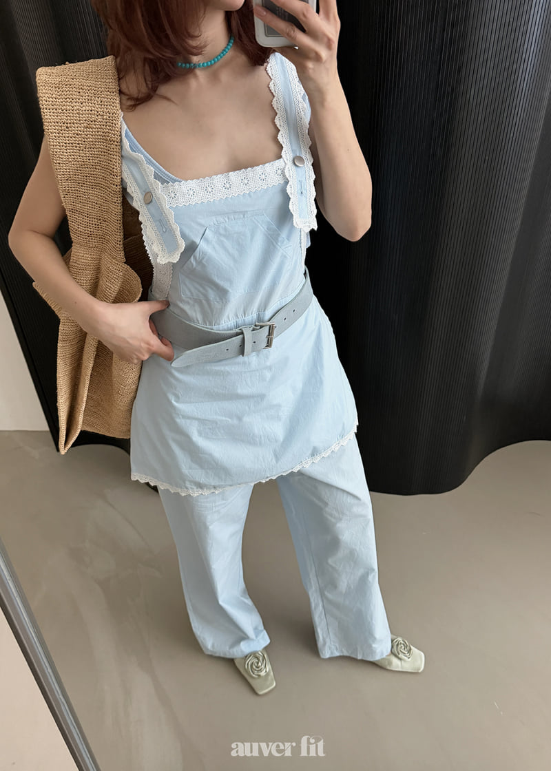 Auver_Fit - Korean Women Fashion - #romanticstyle - Overall One-Piece Pants - 2