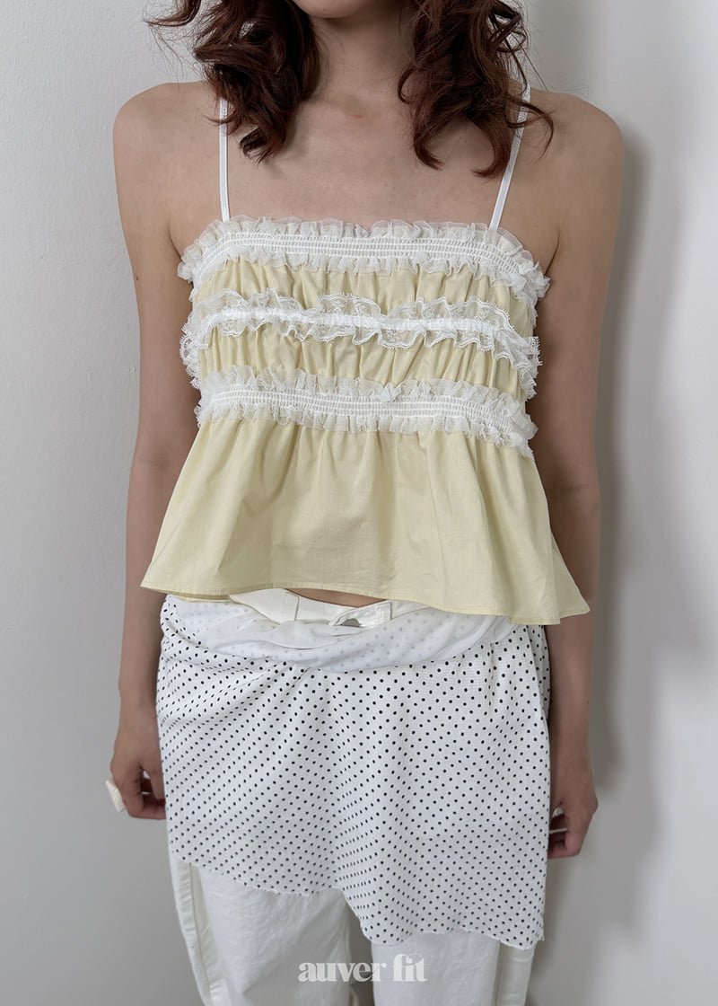 Auver_Fit - Korean Women Fashion - #romanticstyle - Pajama Slip Sleeveless Top