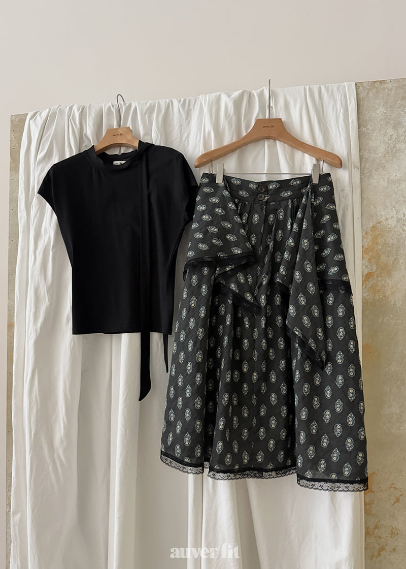 Auver_Fit - Korean Women Fashion - #shopsmall - Dali Scarf Skirt - 7