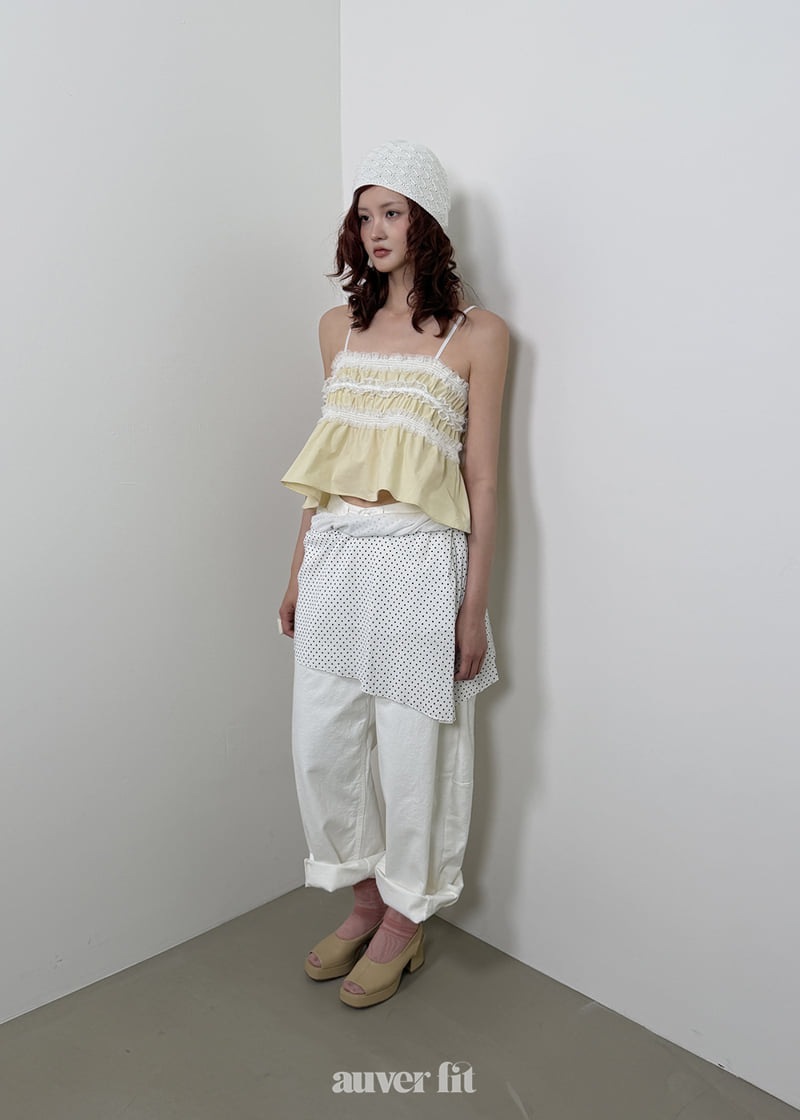 Auver_Fit - Korean Women Fashion - #shopsmall - Pajama Slip Sleeveless Top - 2
