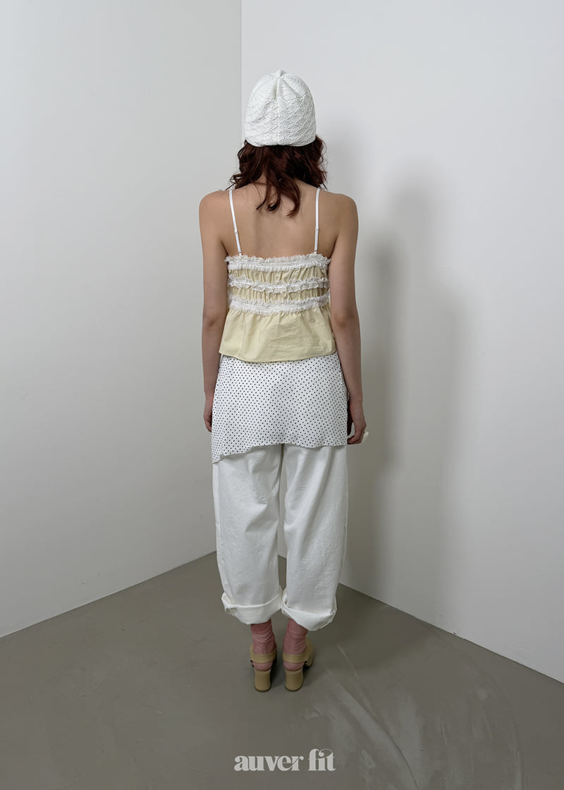 Auver_Fit - Korean Women Fashion - #thatsdarling - Pajama Slip Sleeveless Top - 3