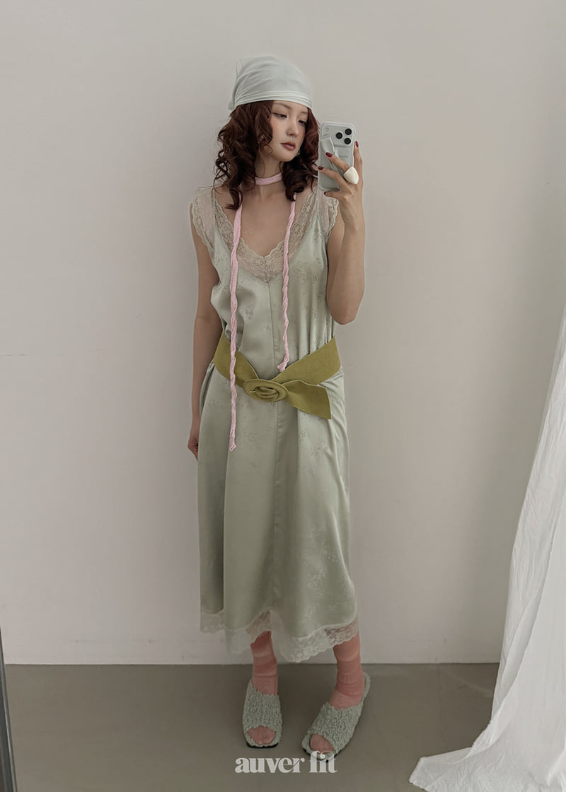 Auver_Fit - Korean Women Fashion - #thatsdarling - Slip Long One-piece - 2