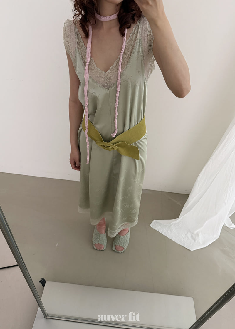 Auver_Fit - Korean Women Fashion - #thelittlethings - Slip Long One-piece - 3