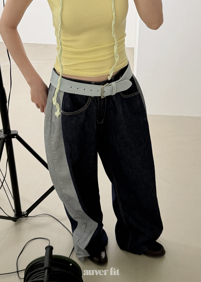 Auver_Fit - Korean Women Fashion - #womensfashion - Vintage Cut Denim Pants - 7