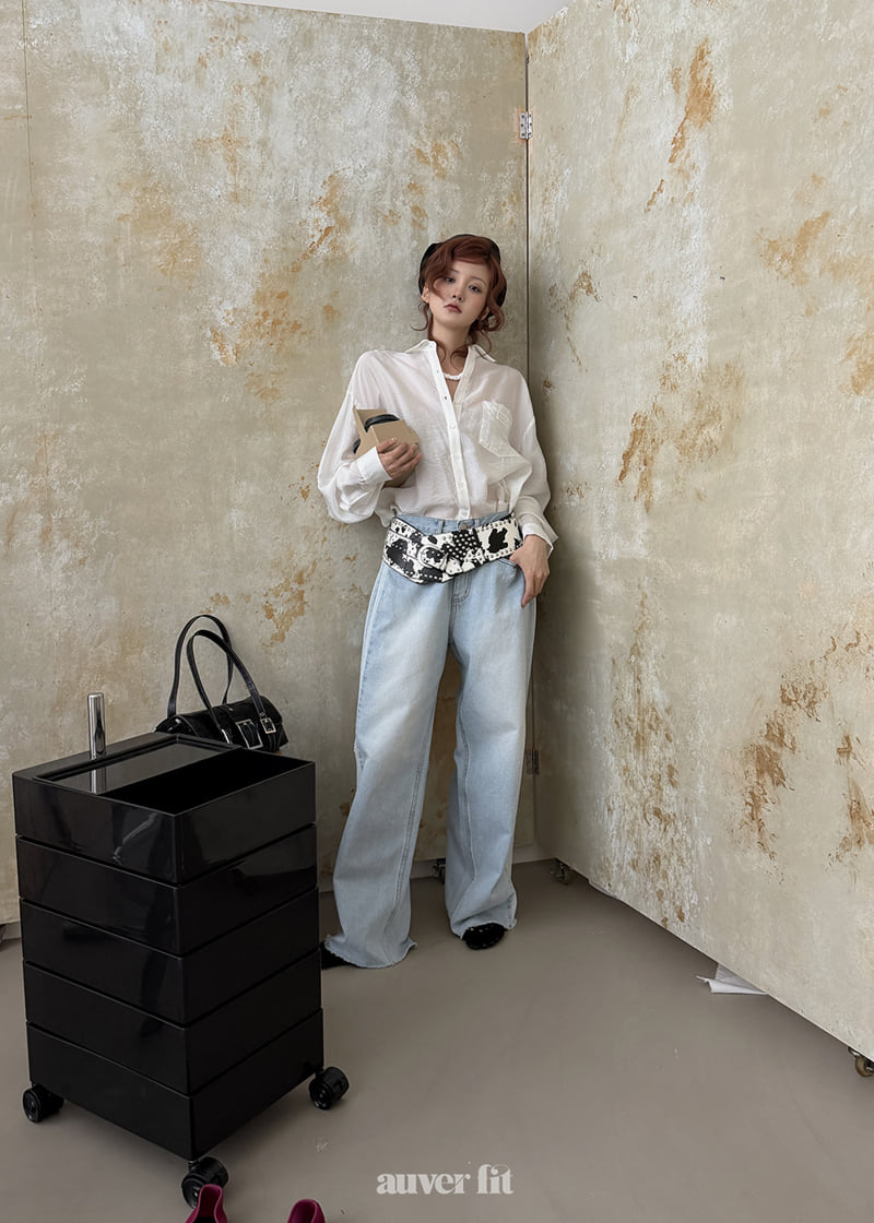 Auver_Fit - Korean Women Fashion - #womensfashion - Vintage Cut Denim Pants - 9