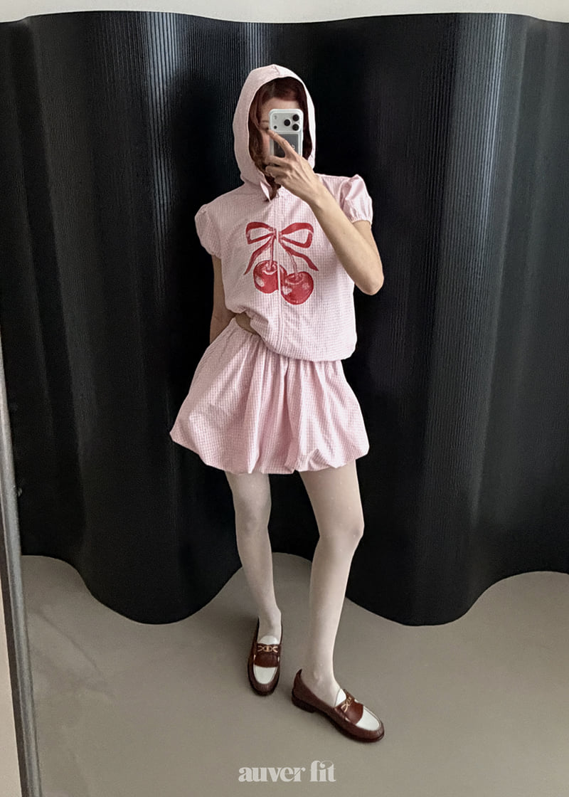 Auver_Fit - Korean Women Fashion - #momslook - Checked Pumpkin Mini Skirt - 4