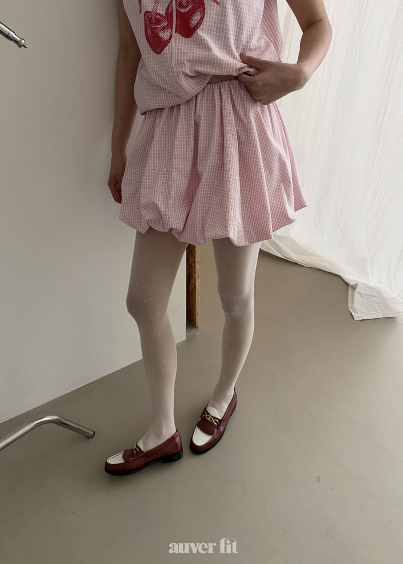 Auver_Fit - Korean Women Fashion - #womensfashion - Checked Pumpkin Mini Skirt - 6