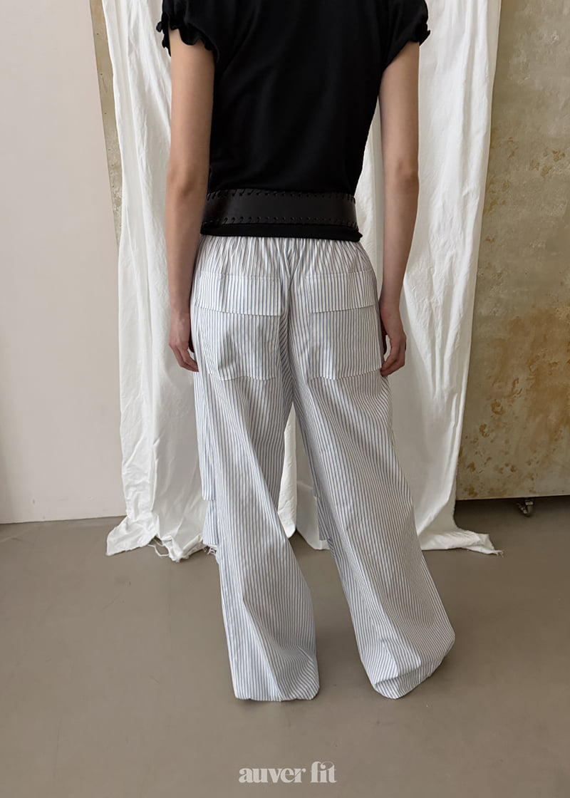 Auver_Fit - Korean Women Fashion - #womensfashion - Striped Breeze Pants