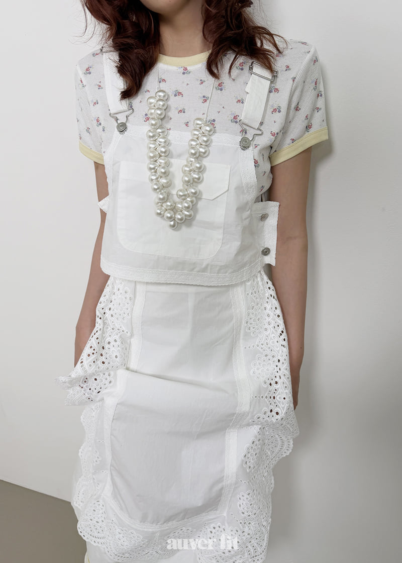 Auver_Fit - Korean Women Fashion - #womensfashion - Apron Overall Sleeveless Top