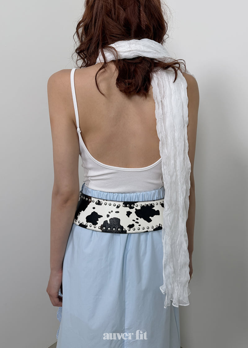 Auver_Fit - Korean Women Fashion - #womensfashion - Backless Low Sleeveless Top