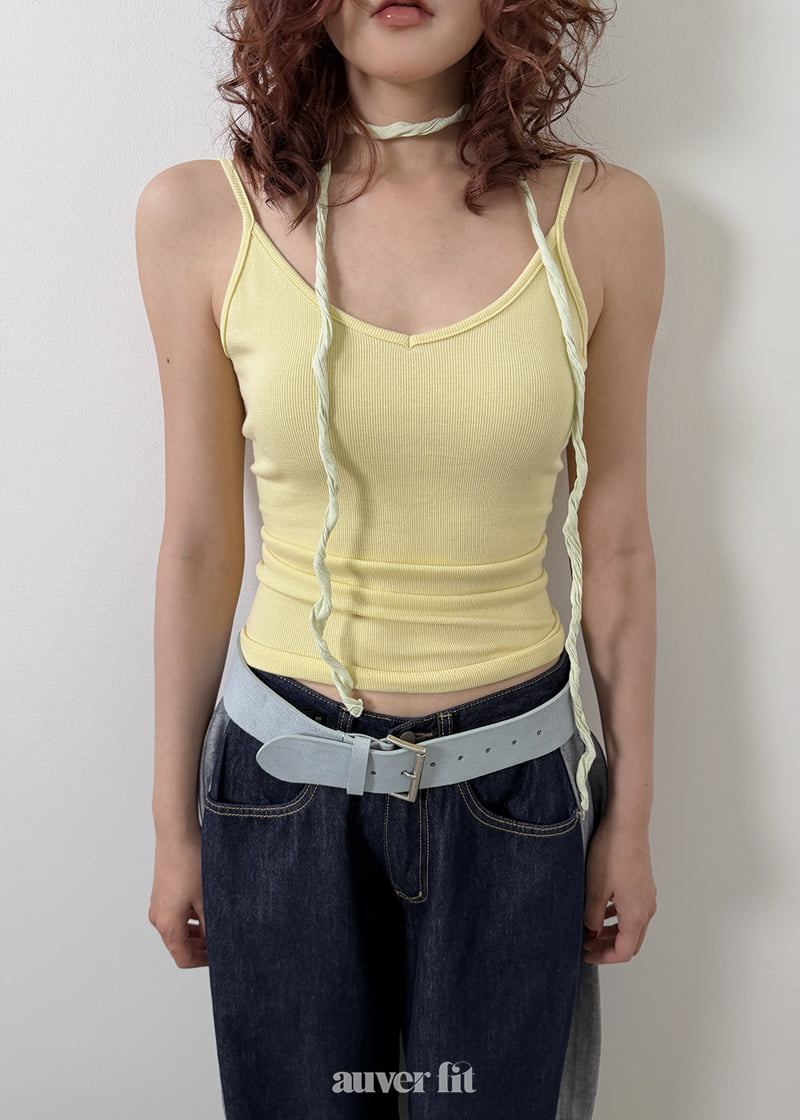 Auver_Fit - Korean Women Fashion - #womensfashion - Backless Low Sleeveless Top - 5
