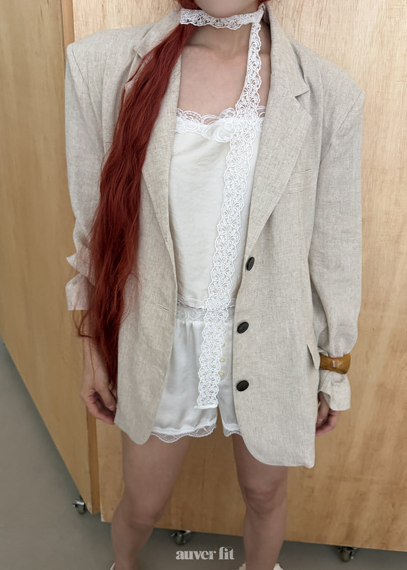 Auver_Fit - Korean Women Fashion - #womensfashion - Summer Linen Jacket - 2