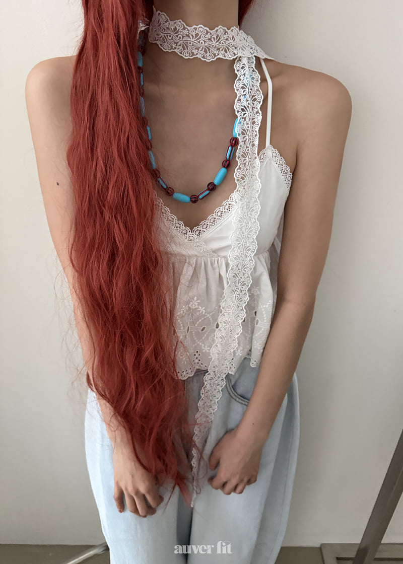 Auver_Fit - Korean Women Fashion - #womensfashion - May Lace Top Sleeveless - 5