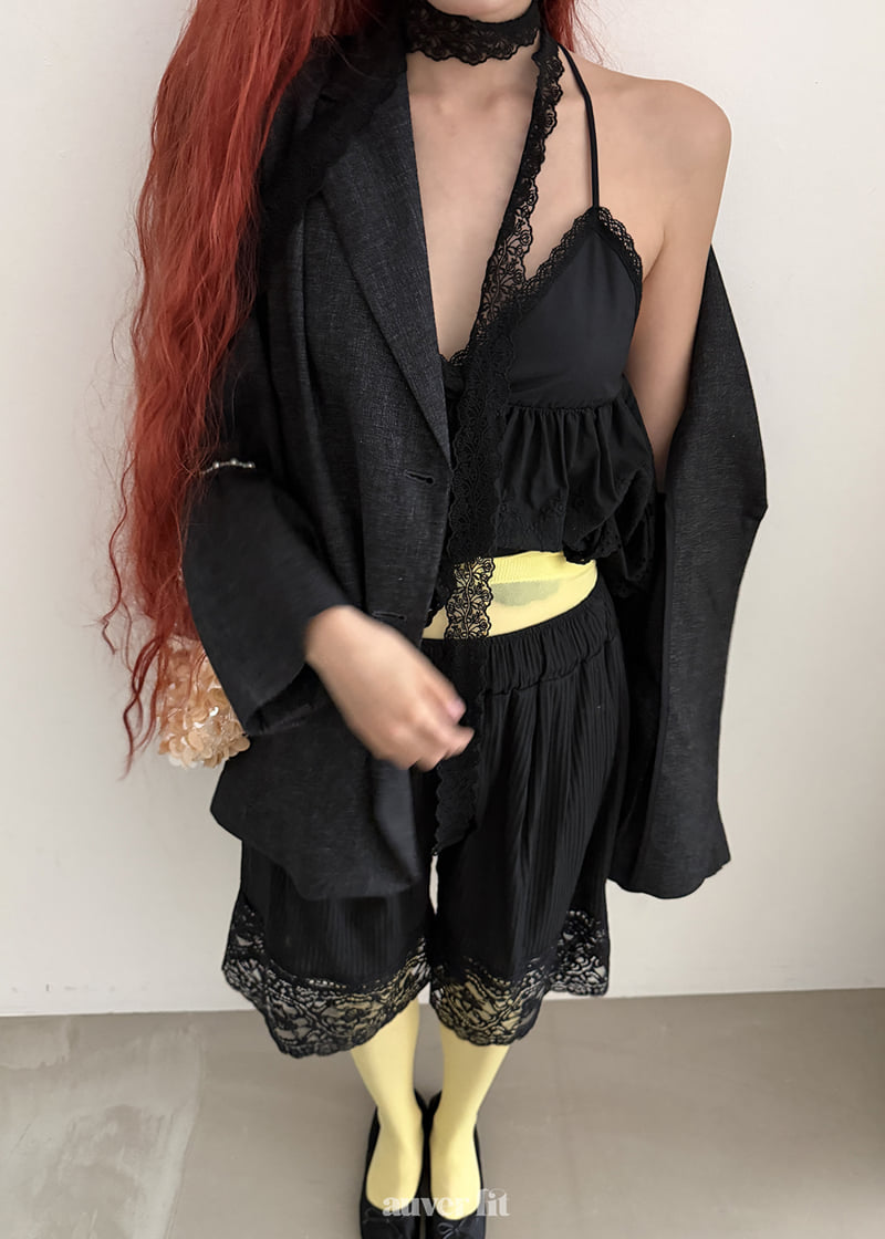 Auver_Fit - Korean Women Fashion - #womensfashion - May Lace Top Sleeveless - 7