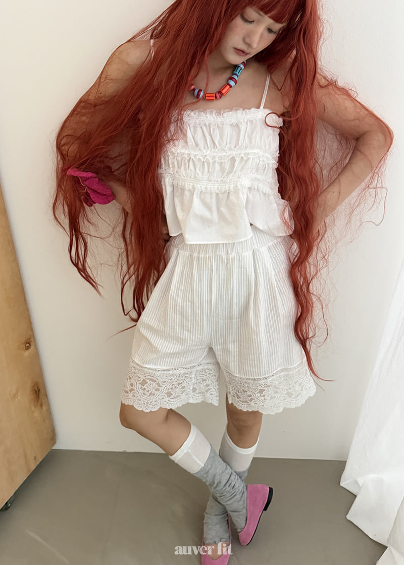 Auver_Fit - Korean Women Fashion - #womensfashion - Lace Pajama Shorts