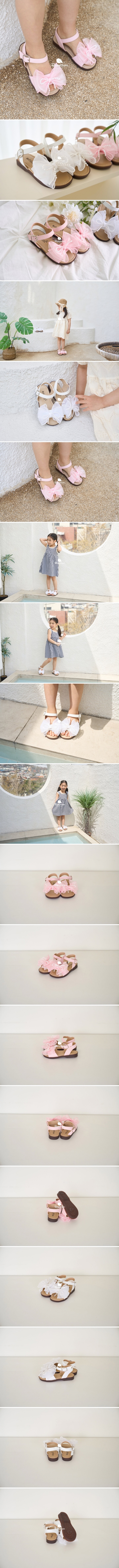 Babyzzam - Korean Children Fashion - #minifashionista - Double Ribbon Sandals