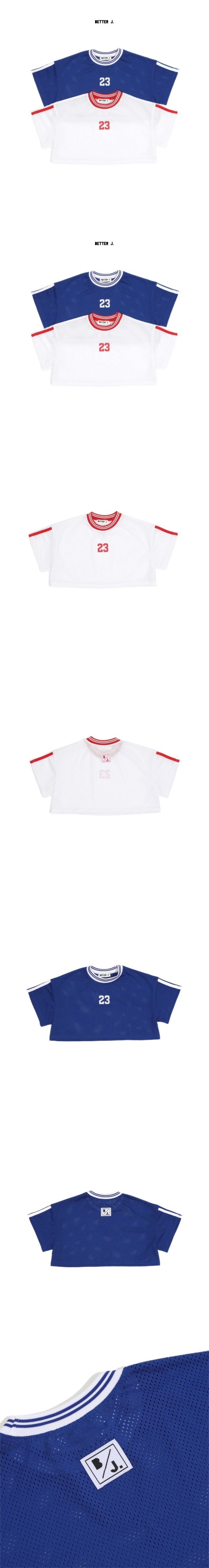 Better j - Korean Women Fashion - #vintagekidsstyle - Mesh 23 Crop Tee (5X-6X) - 2