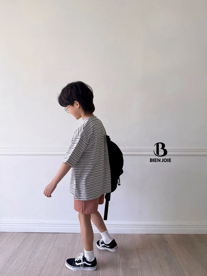 Bien Joie - Korean Children Fashion - #Kfashion4kids - Adele Striped Tee - 6
