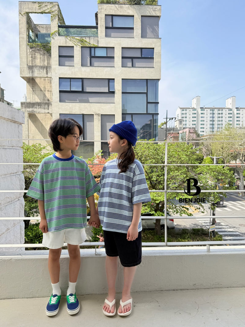Bien Joie - Korean Children Fashion - #childofig - Link Striped Tee