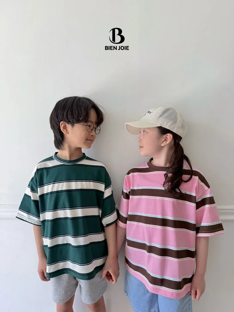 Bien Joie - Korean Children Fashion - #childrensboutique - Poco Striped Tee - 5